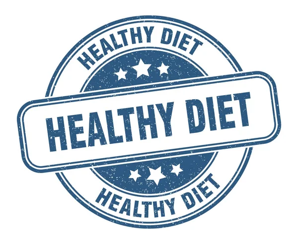 Healthy Diet Stamp Healthy Diet Sign Grunge Label — Stock Vector