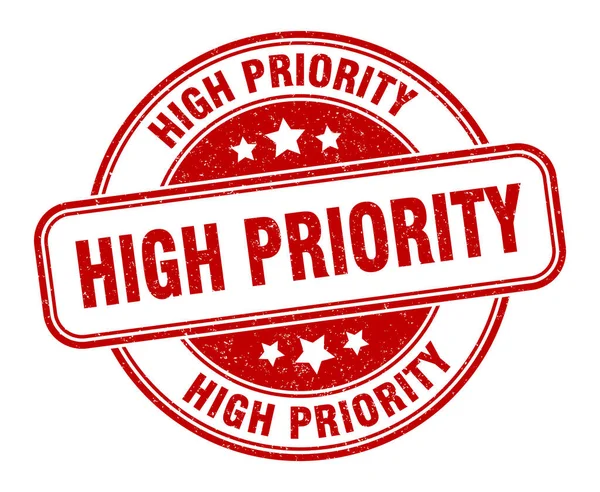 High Priority Stamp High Priority Sign Grunge Label — Stock Vector