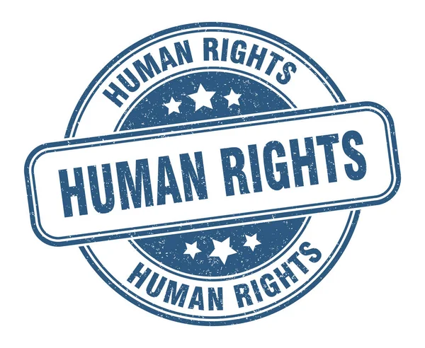 Human Rights Stamp Human Rights Sign Grunge Label — Stock Vector
