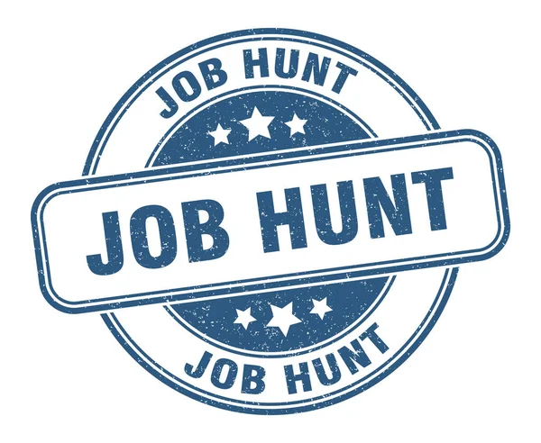 Job Hunt Stamp Job Hunt Sign Grunge Label — Stock Vector
