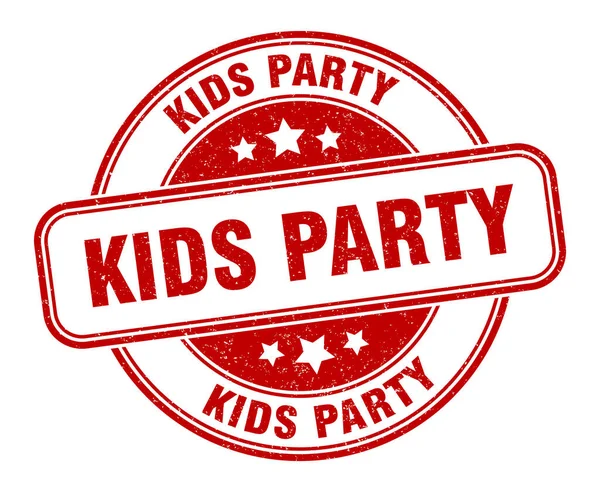 Παιδικό Πάρτι Παιδικό Πάρτι Ετικέτα Grunge — Διανυσματικό Αρχείο