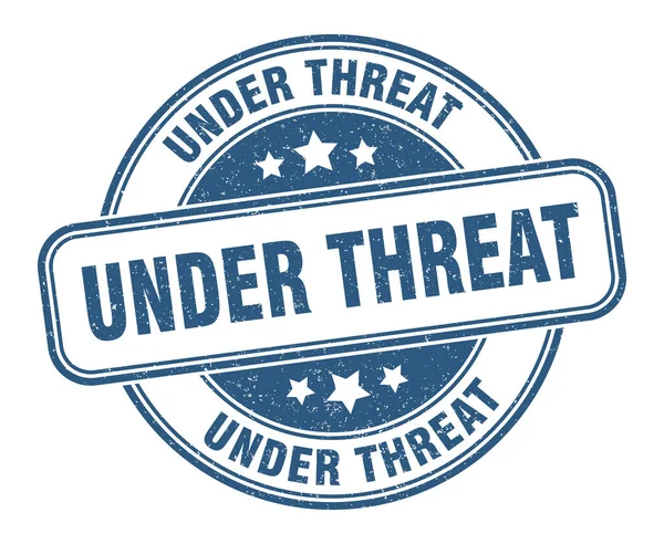 Threat Stamp Threat Sign Grunge Label — Stock Vector