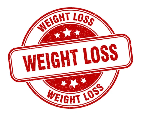 Gewichtsverlust Stempel Zeichen Der Gewichtsabnahme Rundes Grunge Label — Stockvektor