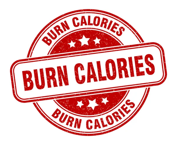 Kalorien Verbrennen Kalorien Verbrennen Rundes Grunge Label — Stockvektor