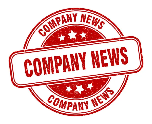 Company News Stamp Company News Sign Grunge Label — Stock Vector