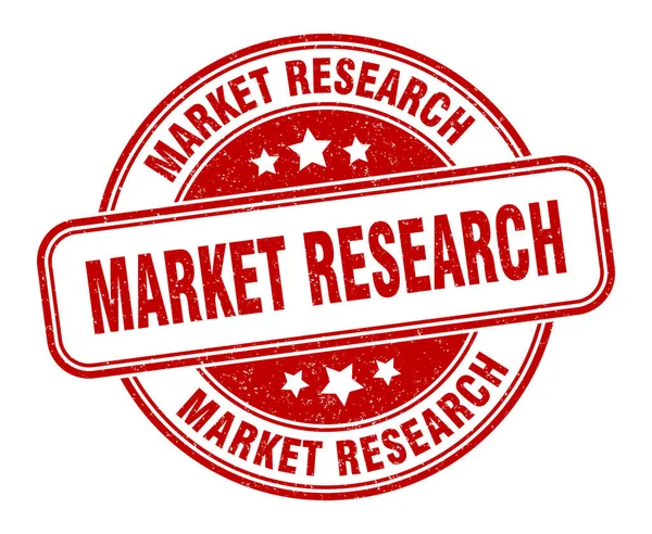 Марка Исследования Рынка Знак Исследования Рынка Круглый Гранж Лейбл — стоковый вектор