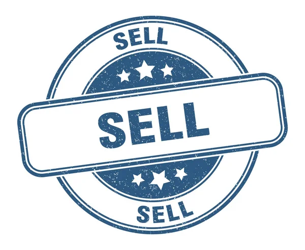 Vender Sello Vender Signo Etiqueta Grunge Redonda — Vector de stock