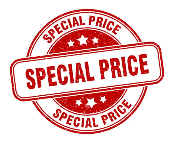 Selo Preço Especial Sinal Preço Especial Etiqueta Grunge Redonda — Vetor de Stock