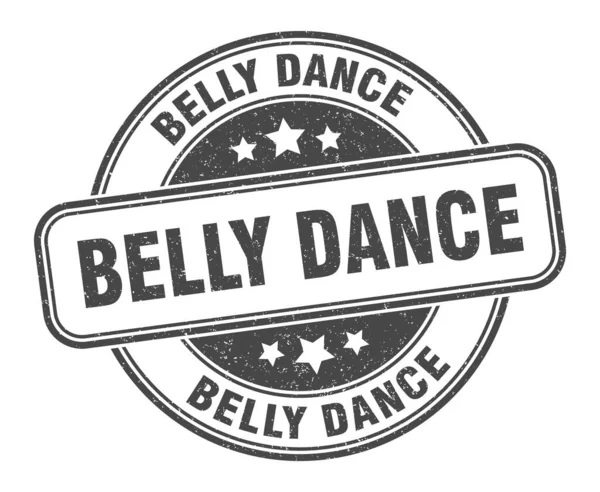 Belly Dance Stamp Belly Dance Sign Grunge Label — Stock Vector