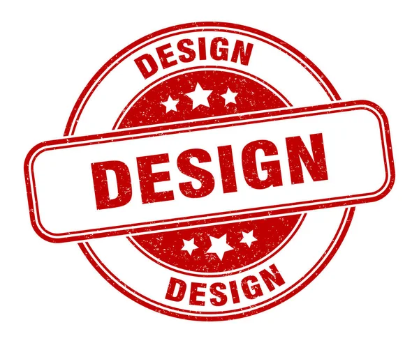 Timbro Design Segno Progettazione Etichetta Grunge Rotonda — Vettoriale Stock
