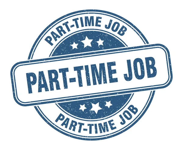 Timbro Del Lavoro Part Time Segni Lavoro Part Time Etichetta — Vettoriale Stock