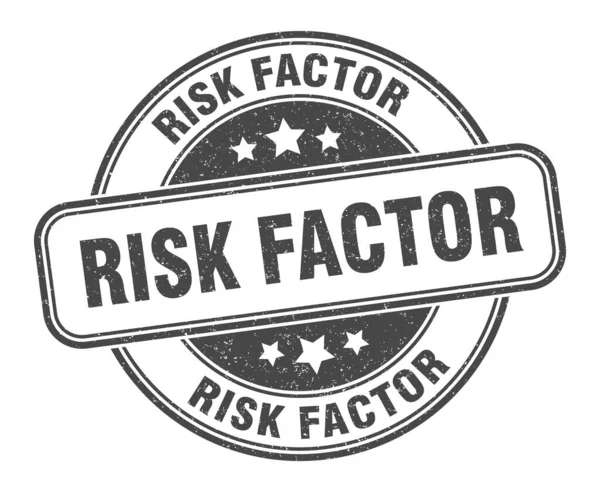Risk Factor Stamp Risk Factor Sign Grunge Label — Stock Vector
