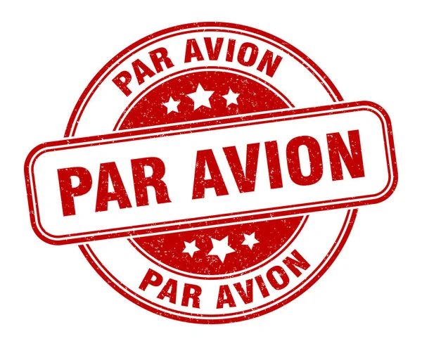 Par Avion Stamp Par Avion Sign Grunge Label — Stock Vector