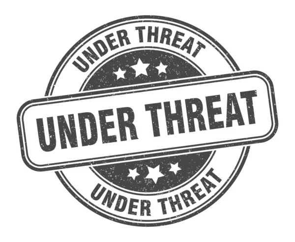 Threat Stamp Threat Sign Grunge Label — Stock Vector