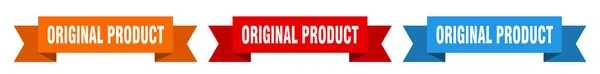 Cinta Producto Original Banner Papel Aislado Producto Original Signo — Vector de stock