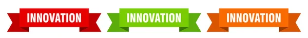 Innovationsband Innovation Isoliertes Papierbanner Zeichen — Stockvektor