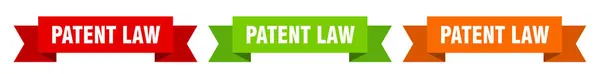 Lazo Ley Patentes Ley Patentes Banner Papel Aislado Signo — Vector de stock
