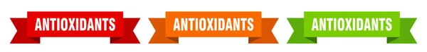 Cinta Antioxidante Banner Papel Aislado Antioxidantes Signo — Vector de stock