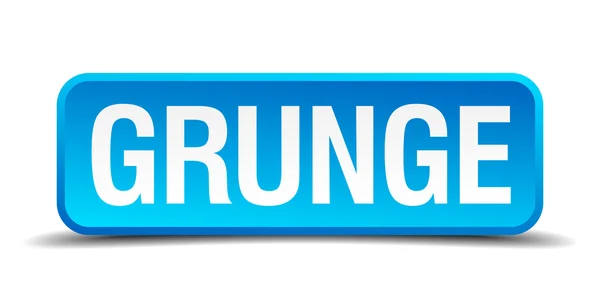 Grunge kék 3d reális tér elszigetelt gomb — Stock Vector