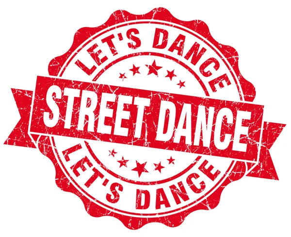 Street Dance Red Grunge Robbe isoliert auf Weiß — Stockfoto