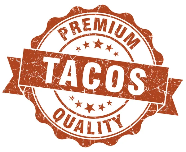 Tacos brązowy foka ilustracja na białym tle — Zdjęcie stockowe