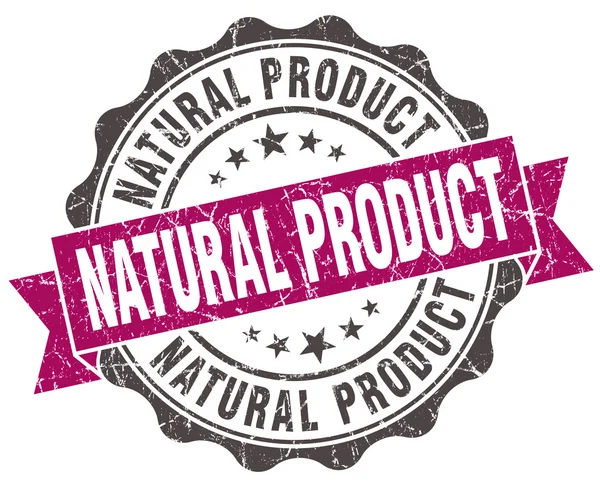 Naturlig produkt grunge violet försegla isolerade på vit — Stockfoto