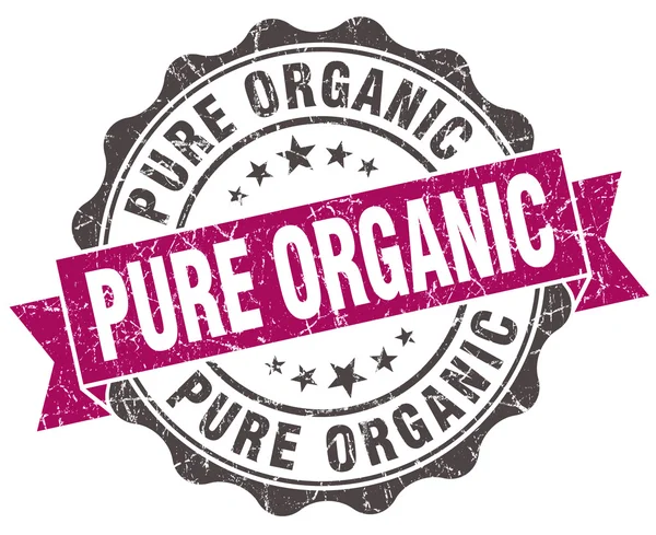 Czysty organicznych nieczysty fioletowe uszczelnienie biały na białym tle na — Zdjęcie stockowe