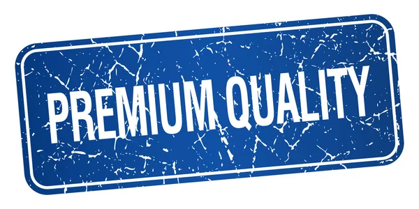 Premium-Qualität Blue Square Grunge texturierte isolierte Marke — Stockvektor