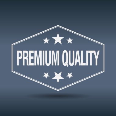 Premium Kalite altıgen beyaz vintage retro tarzı etiket