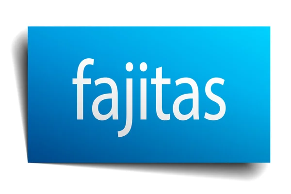 白色背景上 fajitas 蓝色纸符号 — 图库矢量图片