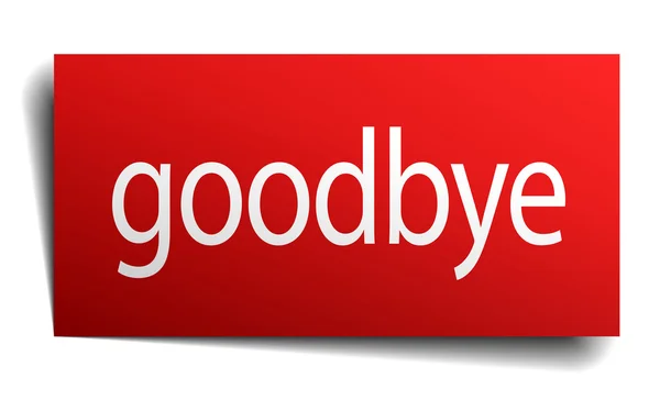 Sbohem, Rudé náměstí samostatný dokument podepsat na bílém — Stockový vektor