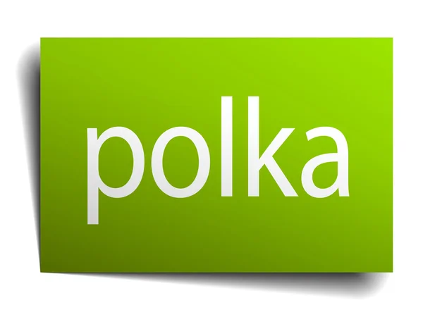 Polka kvadratiska papper tecken isolerad på vit — Stock vektor