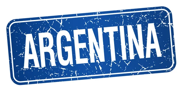 Argentinië blauwe stempel geïsoleerd op witte achtergrond — Stockvector