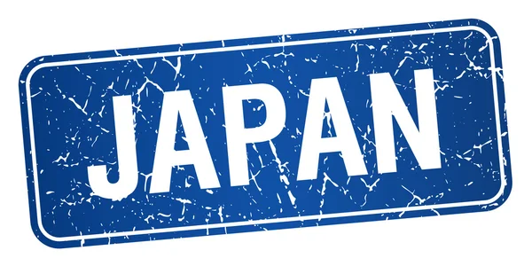Giappone timbro blu isolato su sfondo bianco — Vettoriale Stock