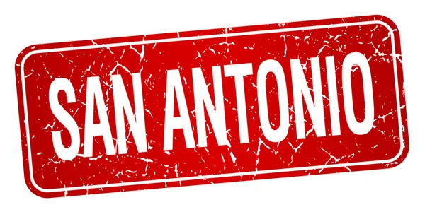 Sello rojo San Antonio aislado sobre fondo blanco — Vector de stock