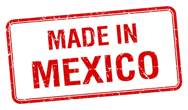 멕시코 붉은 광장 절연된 도장에서 — 스톡 벡터