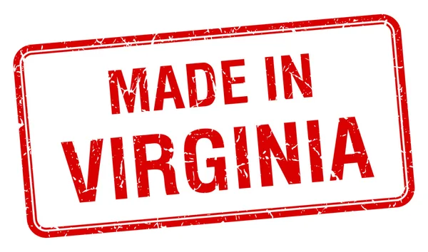 Ve Virginii Rudé náměstí izolované razítko — Stockový vektor