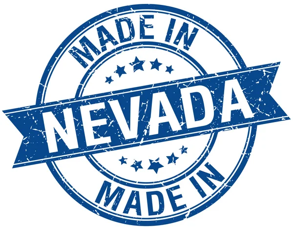 Nevada'da vintage damga mavi yaptım — Stok Vektör