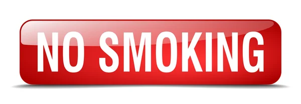 禁煙赤の広場の 3 d リアルな分離 web ボタン — ストックベクタ
