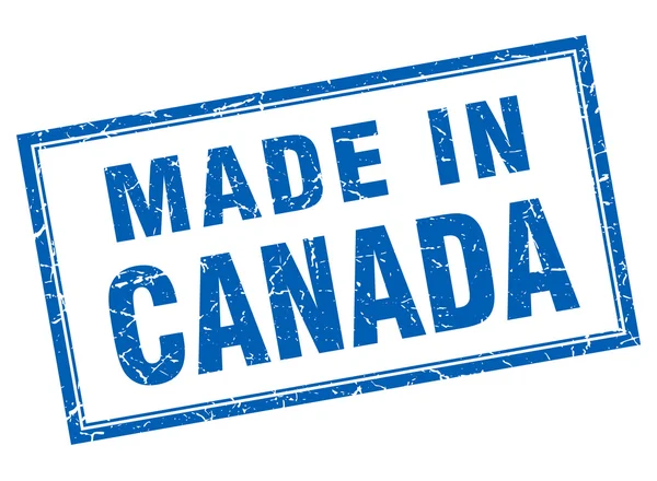 Канаду blue квадратних гранж, зроблені в штамп — стоковий вектор