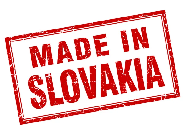 Slowakije Rode plein grunge gemaakt in stempel — Stockvector