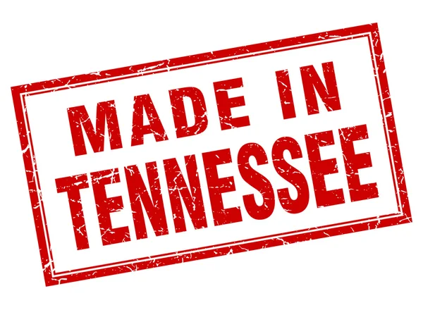 Tennessee plac czerwony ilustracja w stempel — Wektor stockowy