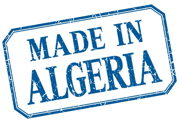 Algérie - made in blue vintage isolée label — Image vectorielle