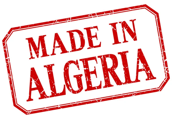 Algérie - made in red vintage isolée label — Image vectorielle