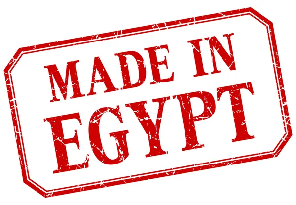 Egypte - gemaakt in rode vintage geïsoleerde label — Stockvector