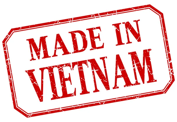 Vietnam - etichetta rossa vintage isolata — Vettoriale Stock
