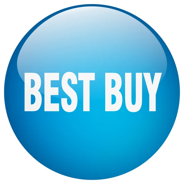 Meilleur acheter gel rond bleu isolé bouton-poussoir — Image vectorielle