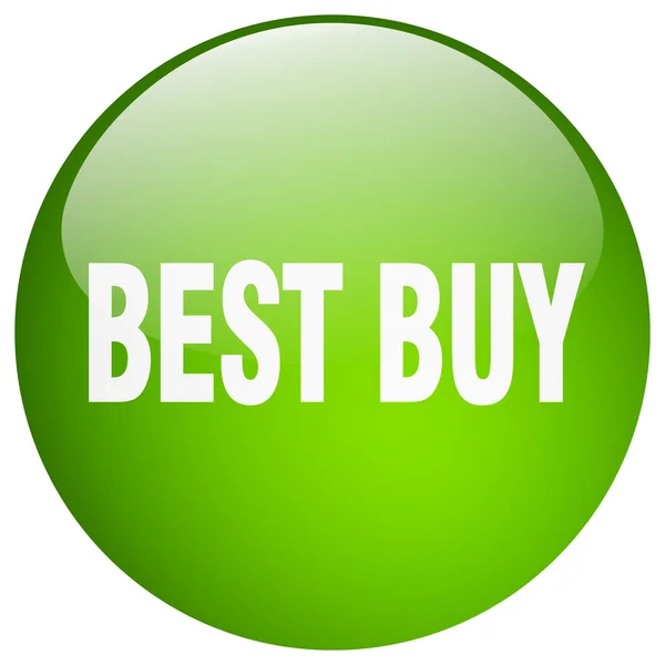 Meilleur acheter vert gel rond isolé bouton-poussoir — Image vectorielle