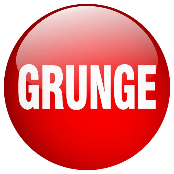 Grunge Red Round Gel isolierter Druckknopf — Stockvektor