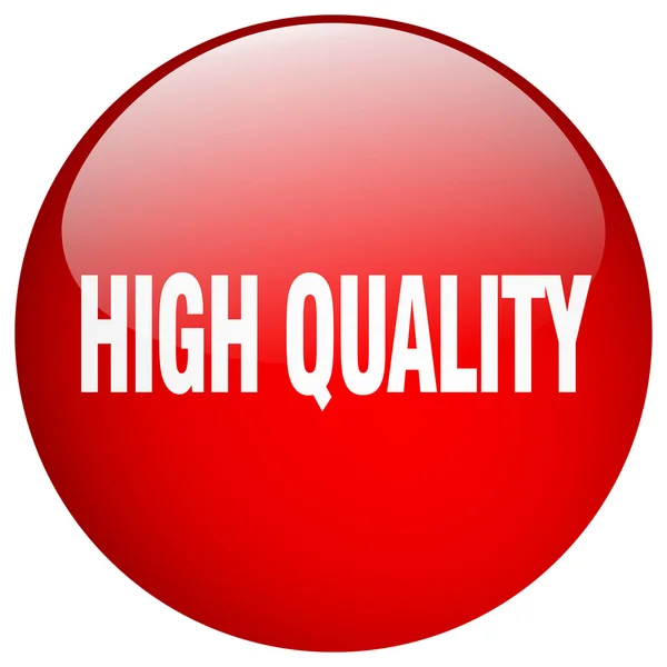 Botão de alta qualidade vermelho rodada gel isolado —  Vetores de Stock